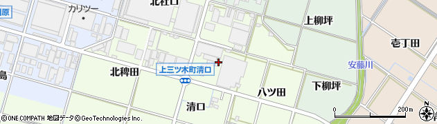 愛知県岡崎市上三ツ木町清口31周辺の地図