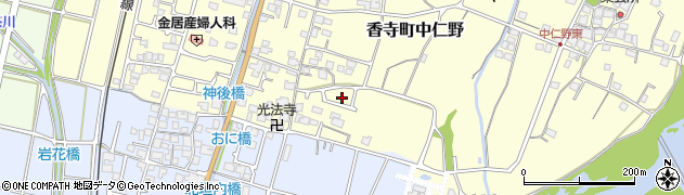 兵庫県姫路市香寺町中仁野91周辺の地図
