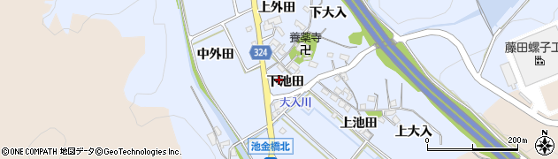 生平幸田線周辺の地図