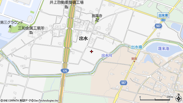 〒673-1442 兵庫県加東市出水の地図