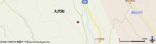 愛知県岡崎市大代町（本蔵）周辺の地図