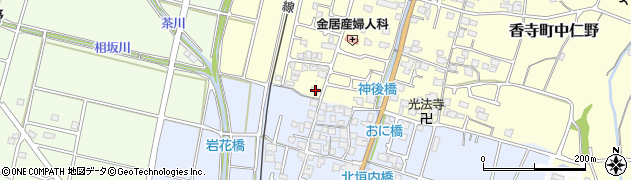 兵庫県姫路市香寺町中仁野182周辺の地図