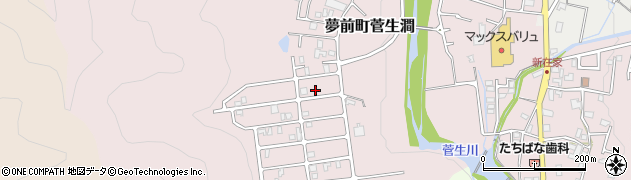 兵庫県姫路市夢前町菅生澗160-99周辺の地図
