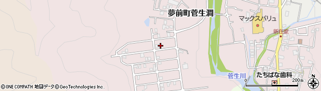 兵庫県姫路市夢前町菅生澗160-100周辺の地図