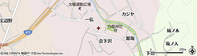 愛知県岡崎市大幡町（会下沢）周辺の地図