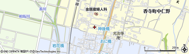 兵庫県姫路市香寺町中仁野177周辺の地図