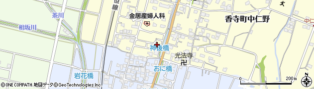 兵庫県姫路市香寺町中仁野176周辺の地図