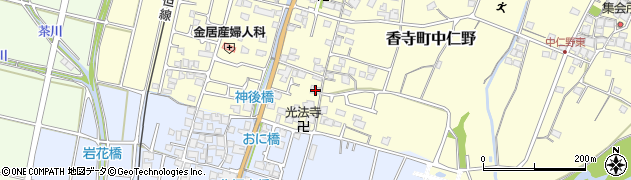 兵庫県姫路市香寺町中仁野110周辺の地図