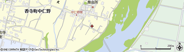 兵庫県姫路市香寺町中仁野589周辺の地図