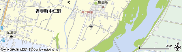 兵庫県姫路市香寺町中仁野575周辺の地図
