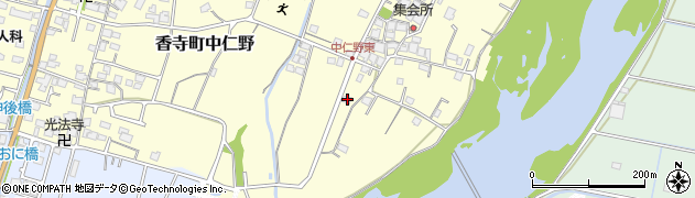 兵庫県姫路市香寺町中仁野557周辺の地図