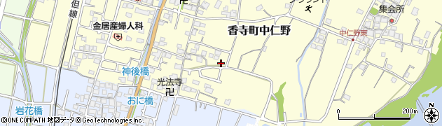 兵庫県姫路市香寺町中仁野87周辺の地図