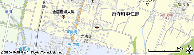 兵庫県姫路市香寺町中仁野90周辺の地図