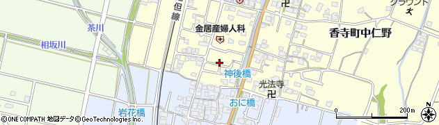 兵庫県姫路市香寺町中仁野174周辺の地図