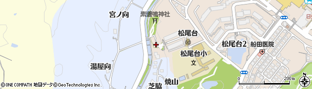 松尾台西公園周辺の地図