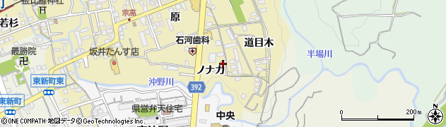 愛知県新城市平井（ノナカ）周辺の地図