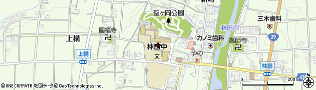 姫路市立林田中学校周辺の地図