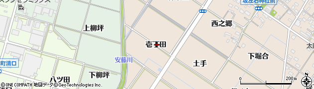 愛知県岡崎市坂左右町壱丁田周辺の地図