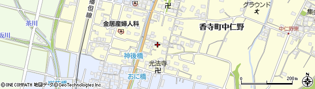 兵庫県姫路市香寺町中仁野112周辺の地図
