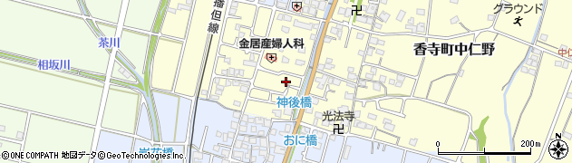 兵庫県姫路市香寺町中仁野175周辺の地図