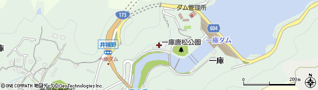 兵庫県川西市一庫（井補野）周辺の地図