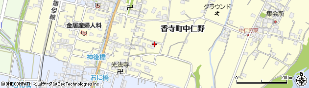 兵庫県姫路市香寺町中仁野80周辺の地図