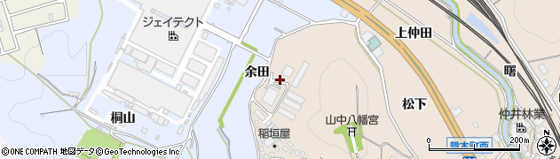愛知県岡崎市舞木町（宮下）周辺の地図