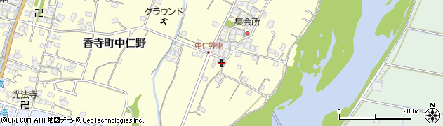 兵庫県姫路市香寺町中仁野561周辺の地図