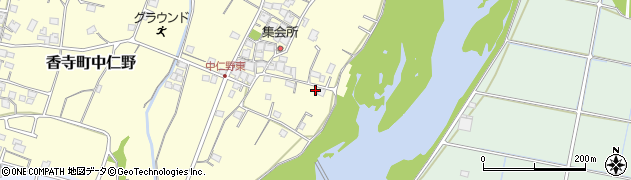 兵庫県姫路市香寺町中仁野596周辺の地図