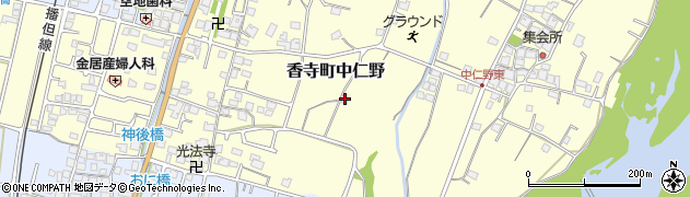 兵庫県姫路市香寺町中仁野406周辺の地図