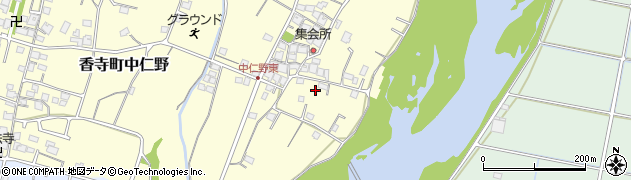 兵庫県姫路市香寺町中仁野598周辺の地図