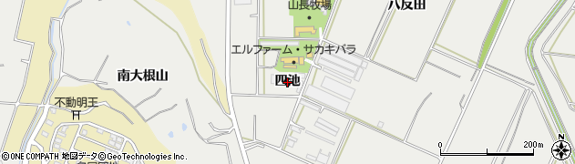 愛知県常滑市金山（四池）周辺の地図