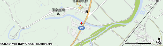滋賀県甲賀市信楽町牧1700周辺の地図