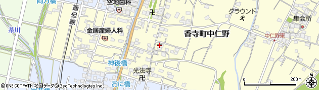 兵庫県姫路市香寺町中仁野82周辺の地図