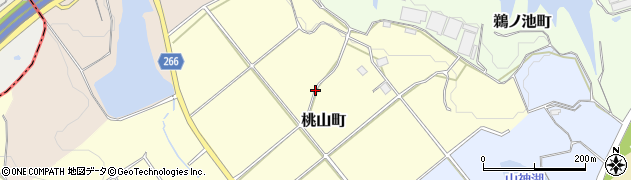 愛知県半田市桃山町周辺の地図