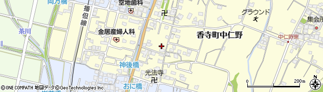 兵庫県姫路市香寺町中仁野134周辺の地図