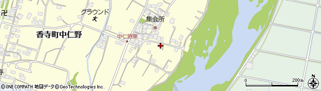 兵庫県姫路市香寺町中仁野597周辺の地図
