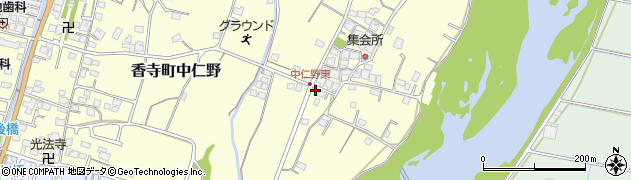 兵庫県姫路市香寺町中仁野558周辺の地図