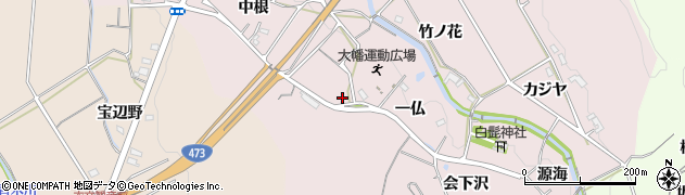 愛知県岡崎市大幡町一仏28周辺の地図