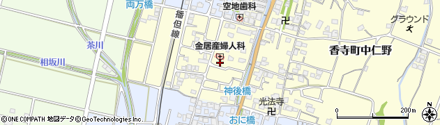 兵庫県姫路市香寺町中仁野172周辺の地図
