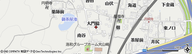 京都府大山崎町（乙訓郡）円明寺（大門脇）周辺の地図
