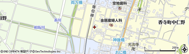 兵庫県姫路市香寺町中仁野187周辺の地図