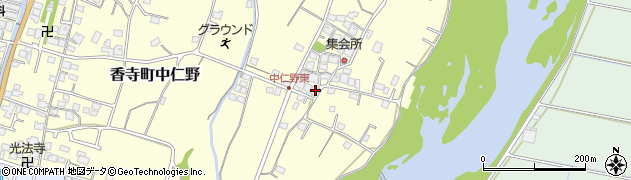 兵庫県姫路市香寺町中仁野606周辺の地図