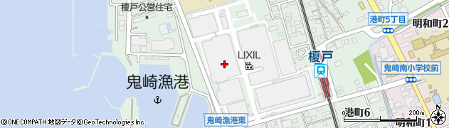 愛知県常滑市港町周辺の地図