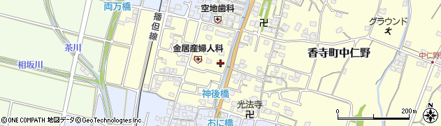 兵庫県姫路市香寺町中仁野170周辺の地図