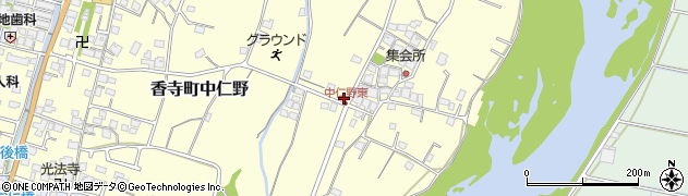 兵庫県姫路市香寺町中仁野536周辺の地図
