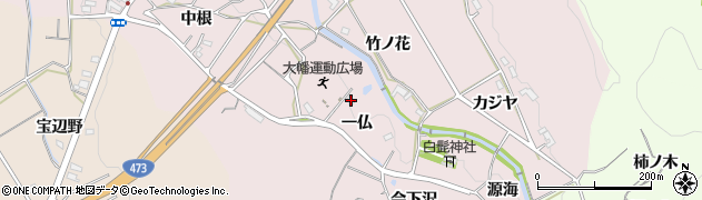 愛知県岡崎市大幡町一仏35周辺の地図
