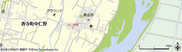 兵庫県姫路市香寺町中仁野599周辺の地図