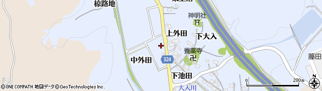 愛知県岡崎市池金町中外田63周辺の地図