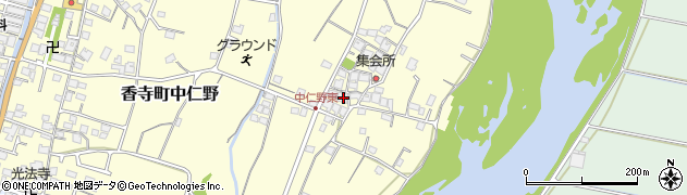 兵庫県姫路市香寺町中仁野604周辺の地図